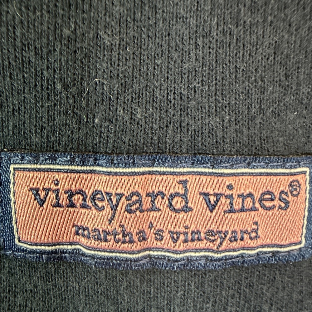Vineyard Vines Womens Shep  Navy Blue 1/4 Zip Pullover Style 2K001317 VTG  Sz L - Picture 6 of 15